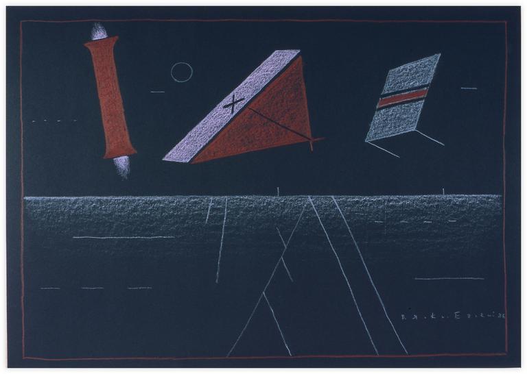 Catalogue raisonné, Vladimir Yankilevsky, From the cycle The Space of Experience, 1986