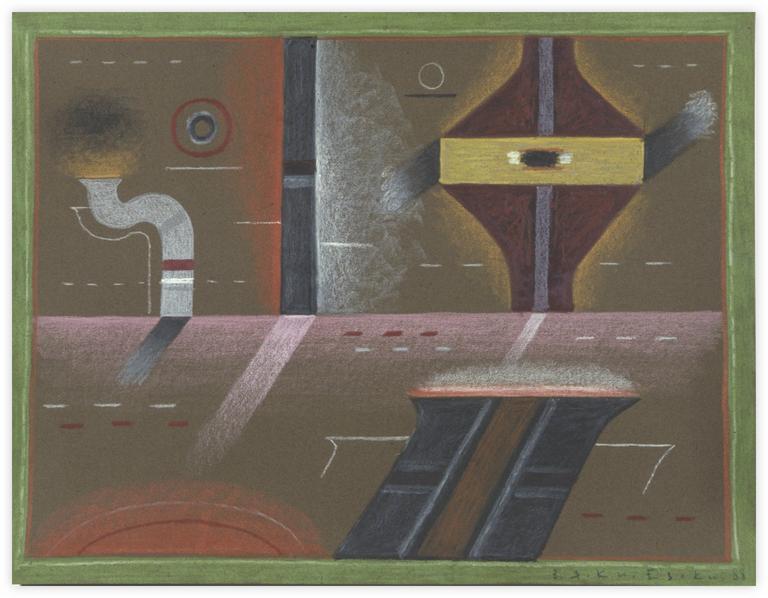 Catalogue raisonné, Vladimir Yankilevsky, From the cycle The Space of Experience, 1988