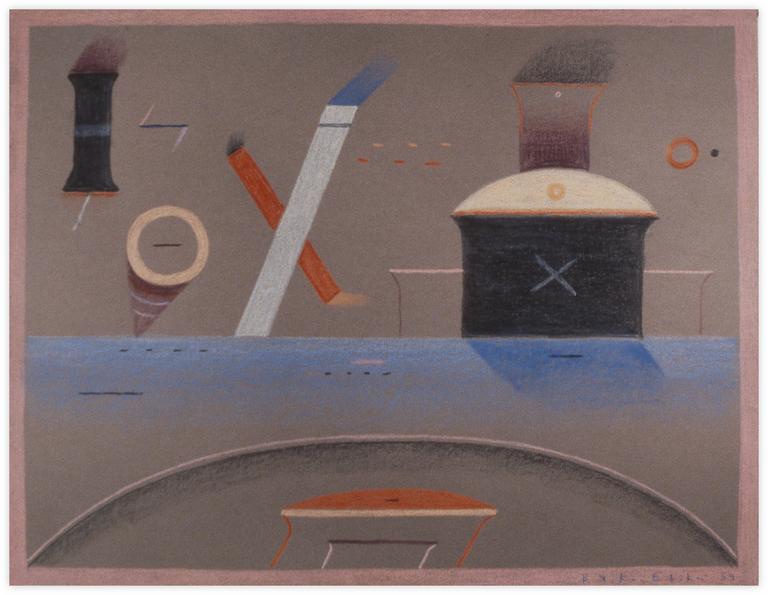Catalogue raisonné, Vladimir Yankilevsky, From the cycle The Space of Experience, 1989