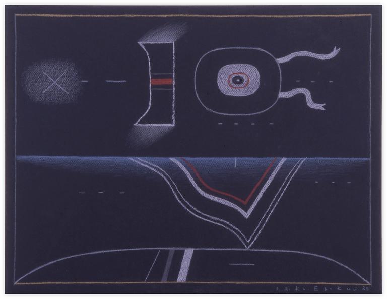 Catalogue raisonné, Vladimir Yankilevsky, From the cycle The Space of Experience, 1989
