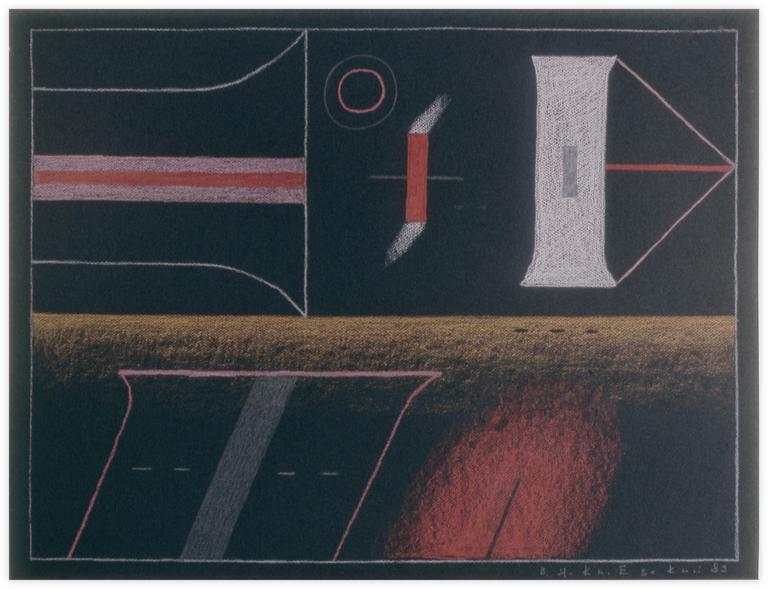 Catalogue raisonné, Vladimir Yankilevsky, From the cycle The Space of Experience, 1989