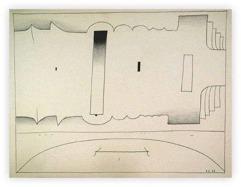 Catalogue raisonné, Vladimir Yankilevsky, From the cycle The Space of Experience, 1977