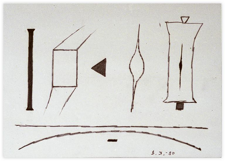 Catalogue raisonné, Vladimir Yankilevsky, From the cycle The Space of Experience, 1980