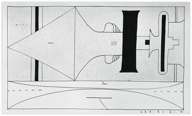Catalogue raisonné, Vladimir Yankilevsky, From the cycle The Space of Experience, 1981
