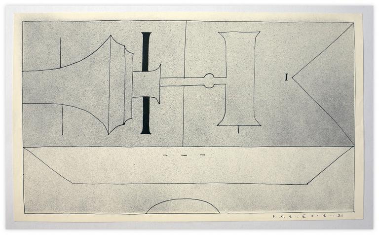 Catalogue raisonné, Vladimir Yankilevsky, From the cycle The Space of Experience, 1981