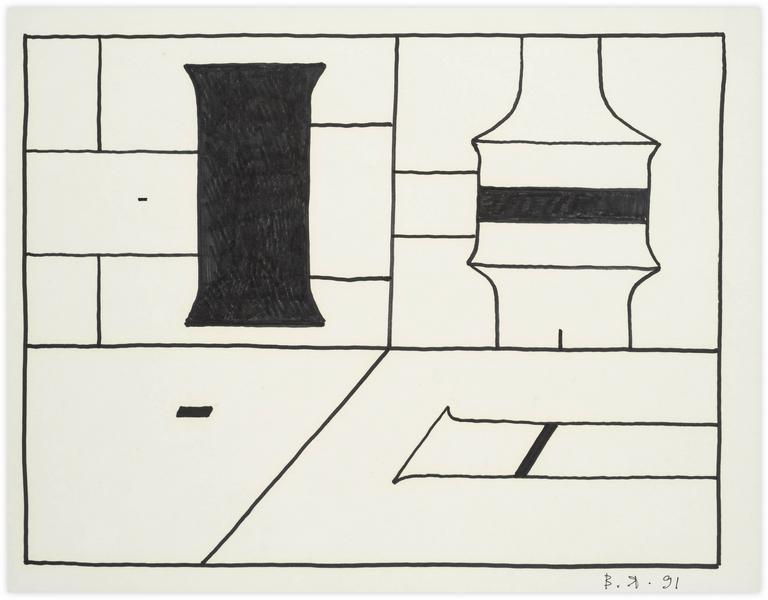 Catalogue raisonné, Vladimir Yankilevsky, From the cycle The Space of Experience, 1991