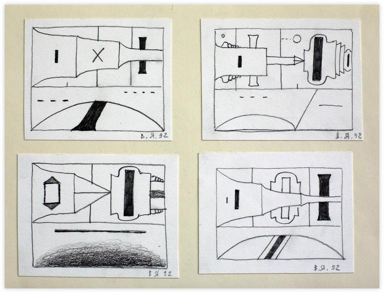 Catalogue raisonné, Vladimir Yankilevsky, G3-92-01,02,03,04