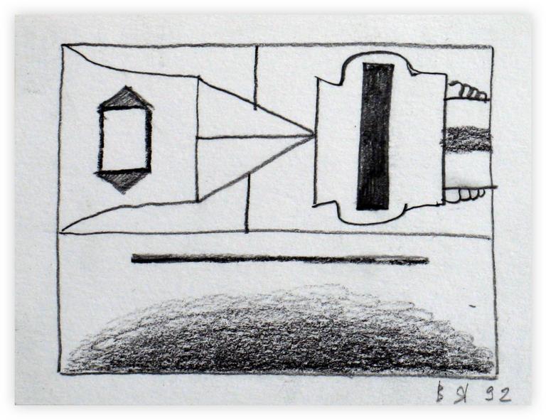 Catalogue raisonné, Vladimir Yankilevsky, From the cycle The Space of Experience, 1992