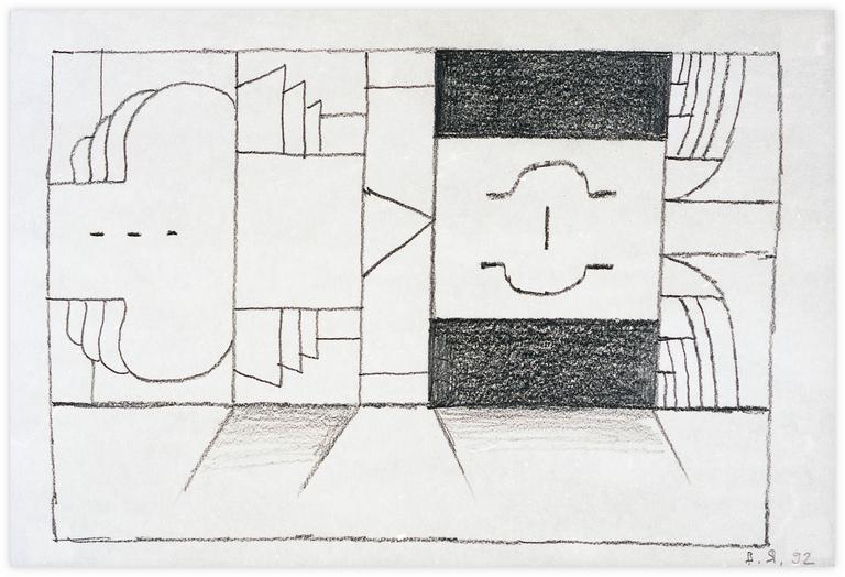 Catalogue raisonné, Vladimir Yankilevsky, From the cycle The Space of Experience, 1992