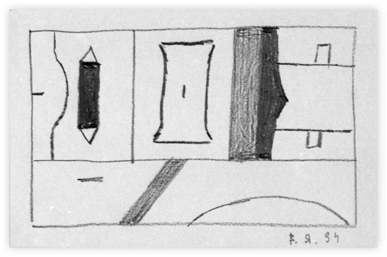 Catalogue raisonné, Vladimir Yankilevsky, From the cycle The Space of Experience, 1994