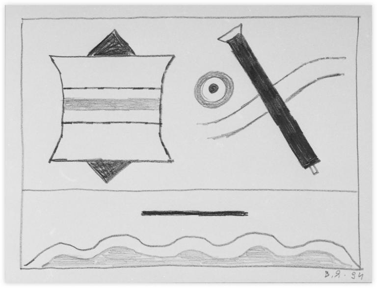 Catalogue raisonné, Vladimir Yankilevsky, From the cycle The Space of Experience, 1994