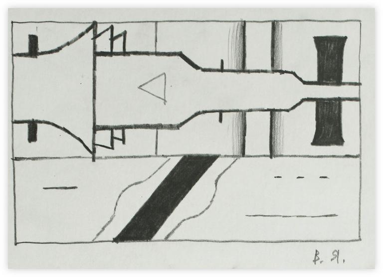 Catalogue raisonné, Vladimir Yankilevsky, From the cycle The Space of Experience, 1996