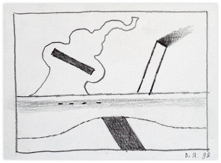 Catalogue raisonné, Vladimir Yankilevsky, From the cycle The Space of Experience, 1998