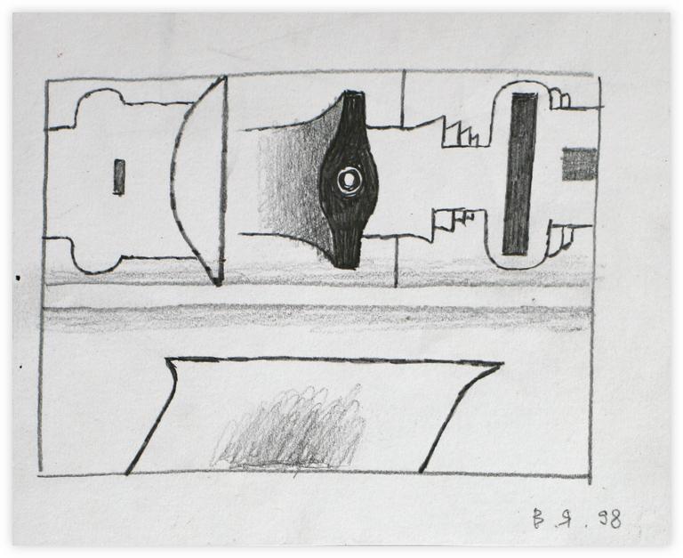 Catalogue raisonné, Vladimir Yankilevsky, From the cycle The Space of Experience, 1998