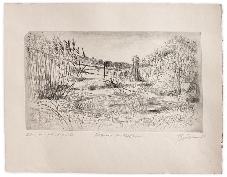 Catalogue raisonné, Henri Baviera, ROSEAUX DU MALVAN — 1965