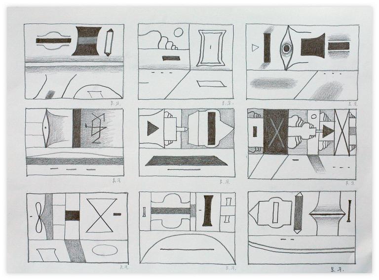 Catalogue raisonné, Vladimir Yankilevsky, From the cycle The Space of Experience, 2004