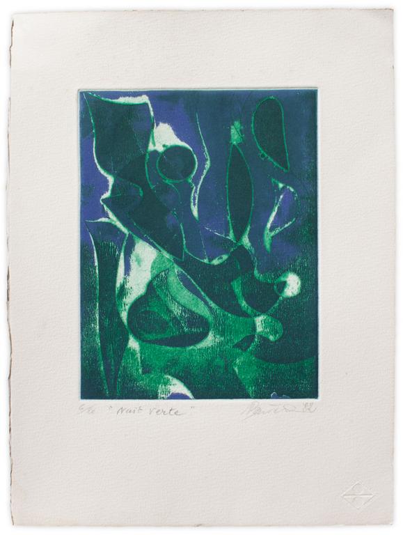 Catalogue raisonné, Henri Baviera, NUIT VERTE — 1982