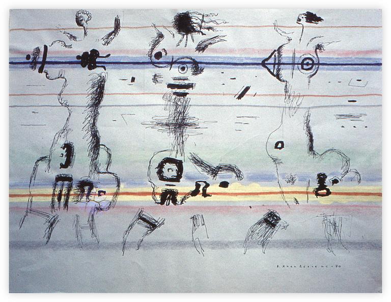 Catalogue raisonné, Vladimir Yankilevsky, From the series Women Strolling, 1970