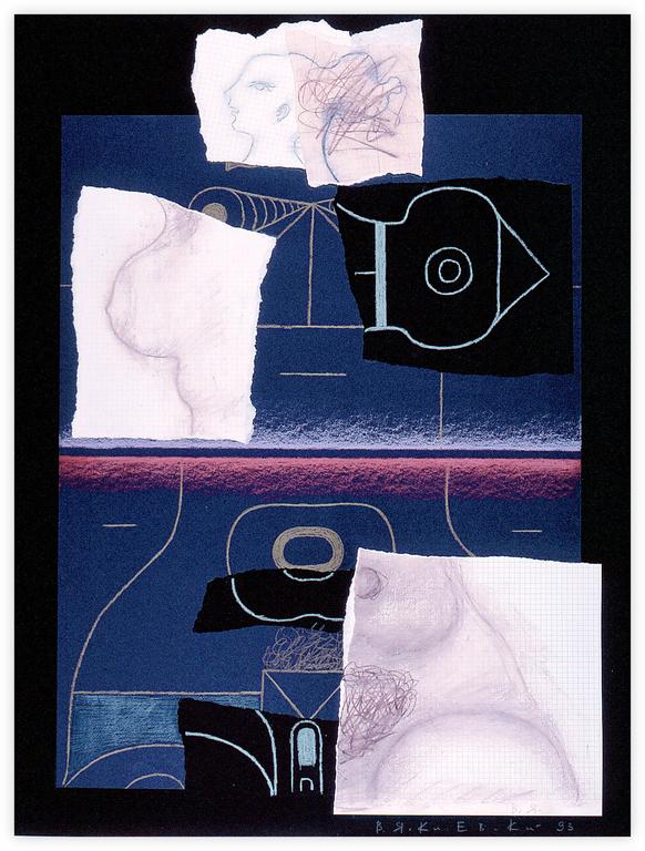 Catalogue raisonné, Vladimir Yankilevsky, From the series Artist and his Model, 1993
