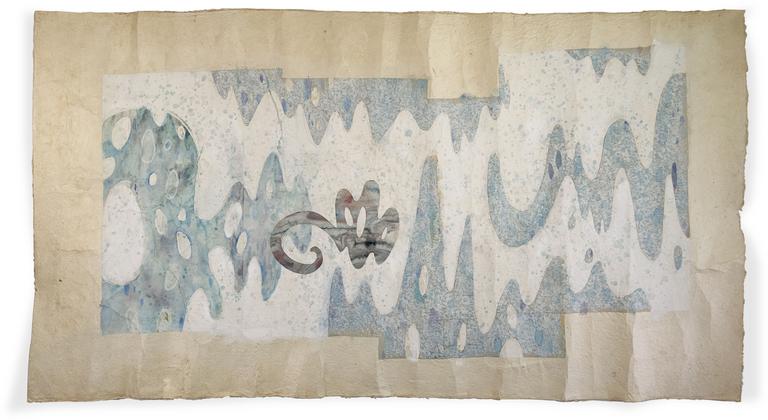 Catalogue raisonné, Daniel Boursin, 4F blue waves — 2000
