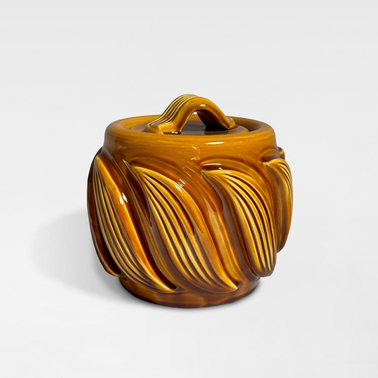 Catalogue raisonné, Pol Chambost, Pot à tabac couvert (miel) — circa 1949