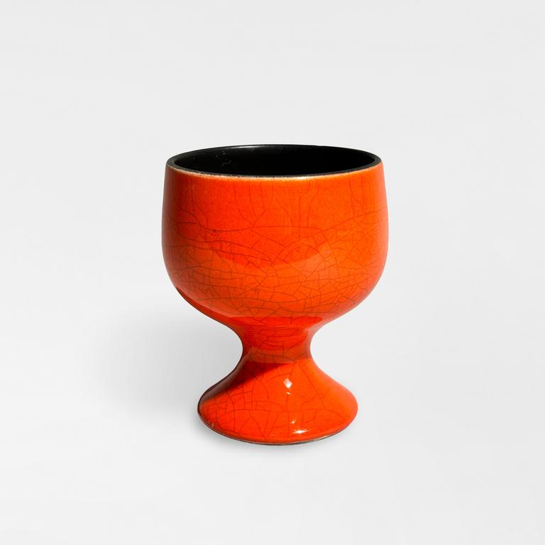 Catalogue raisonné, Pol Chambost, Coupe sur pied (orange, noir),. Modèle 2041 B — 1956.