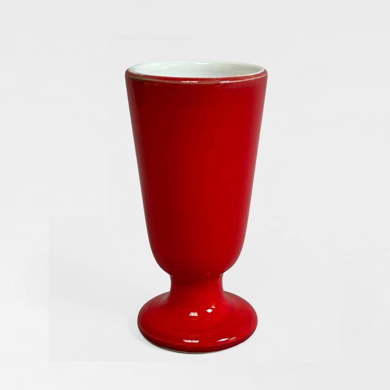 Catalogue raisonné, Pol Chambost, Mazagran sur pied douche (rouge blanc). Modèle 2048 — 1956