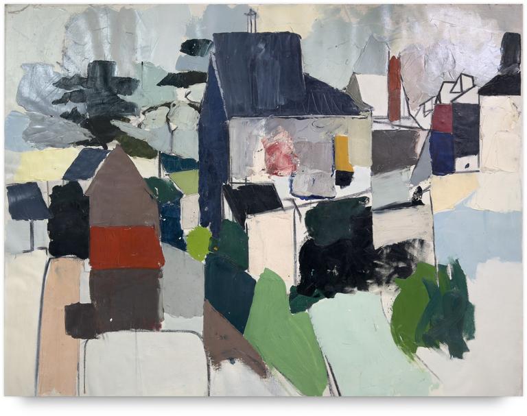 Catalogue raisonné, Michel Mousseau, Maisons et pin, circa 1968