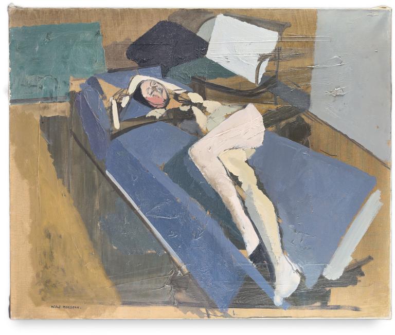Catalogue raisonné, Michel Mousseau, Nu sur canapé bleu, circa 1968