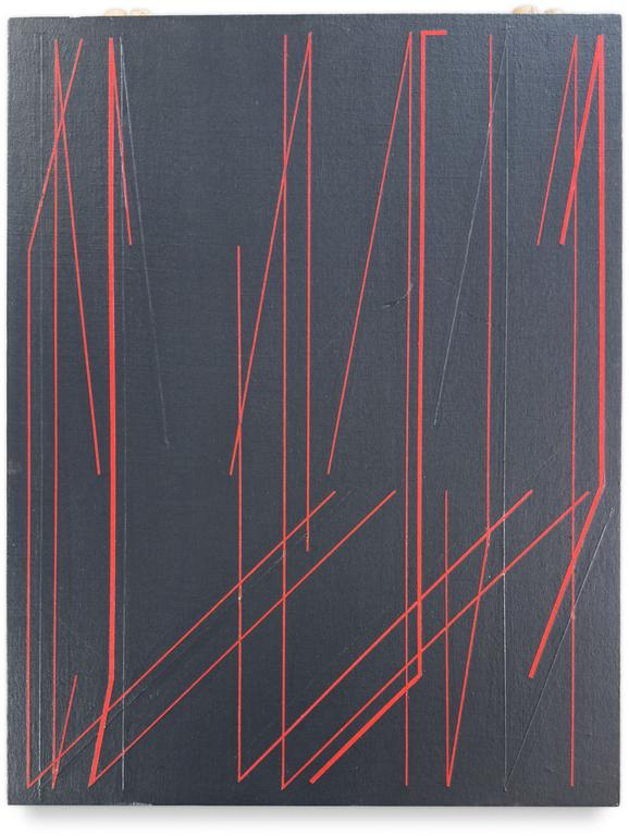 Catalogue raisonné, Henri Prosi, Fond noir lignes brisées rouges — 1990/1991