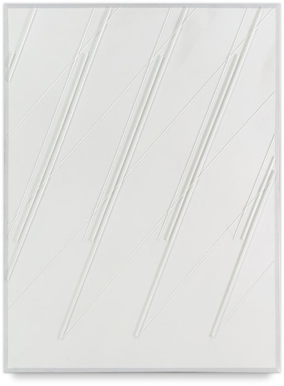 Catalogue raisonné, Henri Prosi, OBLIQUES SUR FOND BLANC — 1989