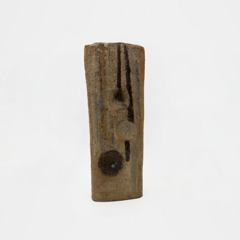 Catalogue raisonné, Jean & Jacqueline Lerat, Cercle brun et traits bleus et noirs, 1962