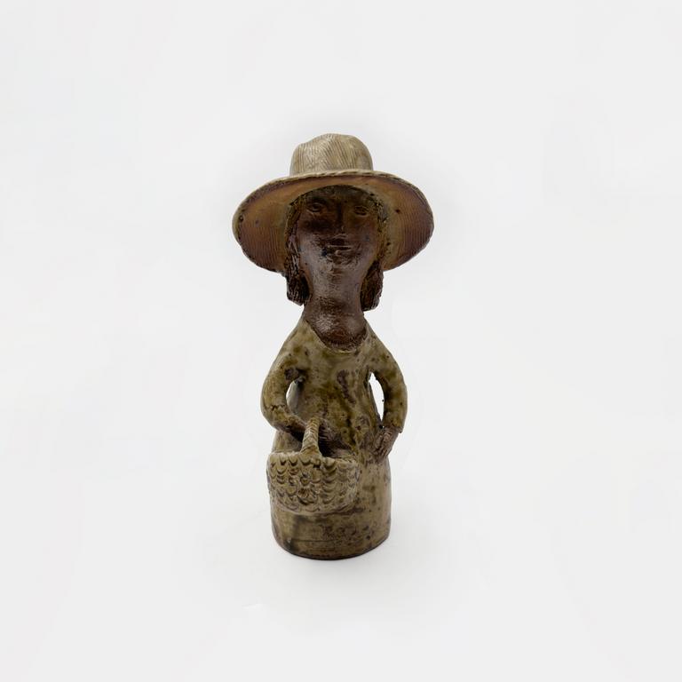 Catalogue raisonné, Jean & Jacqueline Lerat, Femme bronzée au grand chapeau (bouquetière), 1957