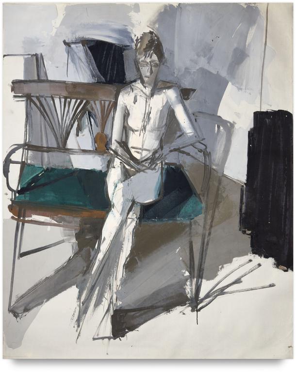 Catalogue raisonné, Michel Mousseau, Nu assis, circa 1970