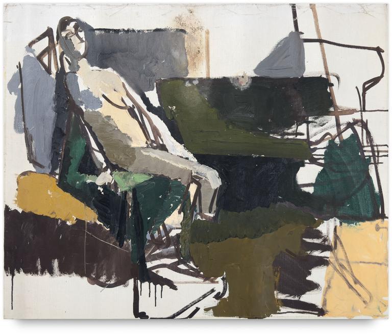 Catalogue raisonné, Michel Mousseau, Nu assis et vert, circa 1975