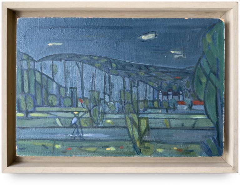 Catalogue raisonné, Hans Seiler, Le pêcheur sur la Dordogne, circa 1942