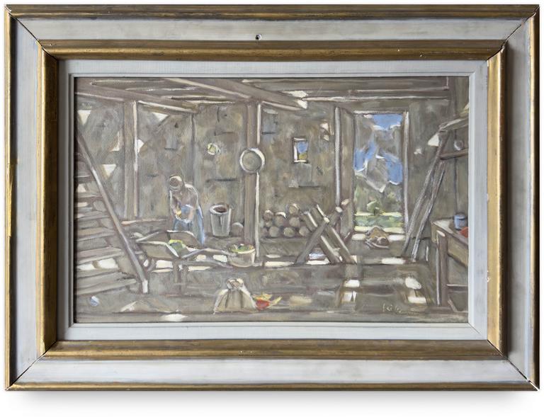 Catalogue raisonné, Hans Seiler, La Grange (Intérieur), 1976