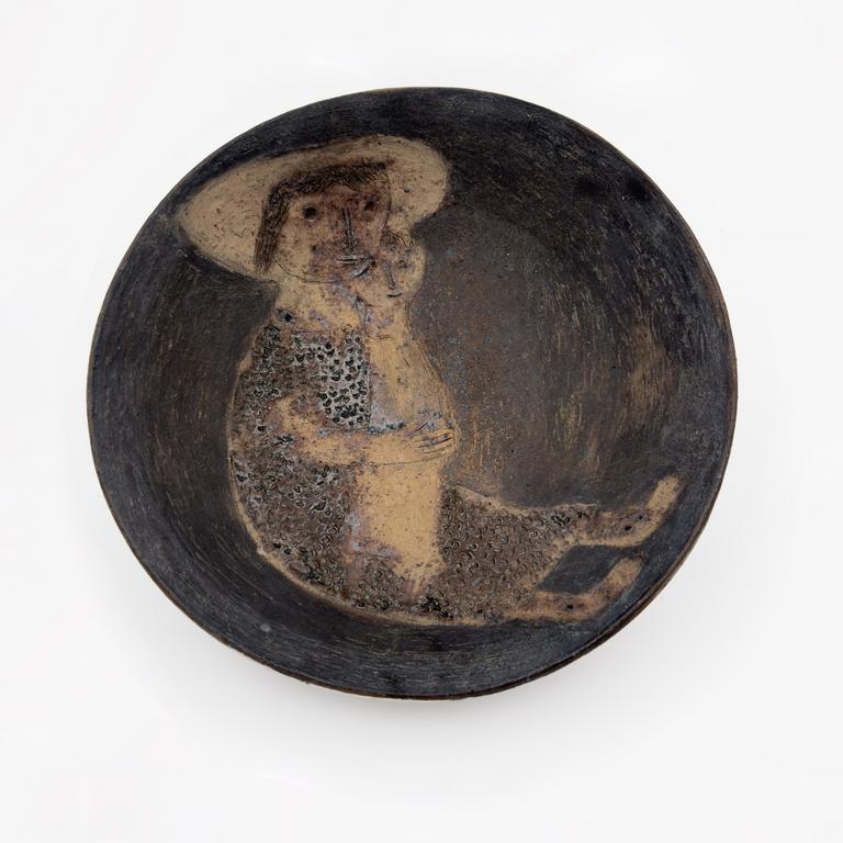 Catalogue raisonné, Jean & Jacqueline Lerat, Femme en robe tricotée et enfant, 1963