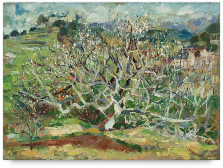Catalogue raisonné, Henri Baviera, Figuier et amandier en fleurs — 1960