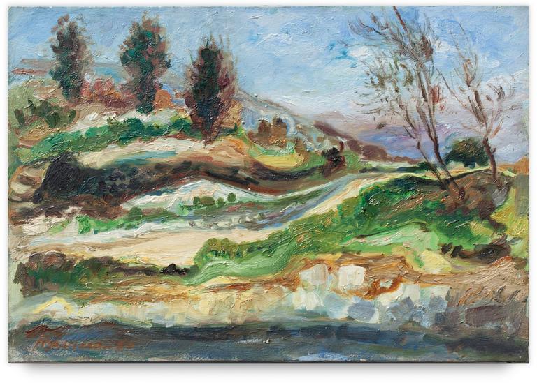 Catalogue raisonné, Henri Baviera, Paysage en Provence — 1960
