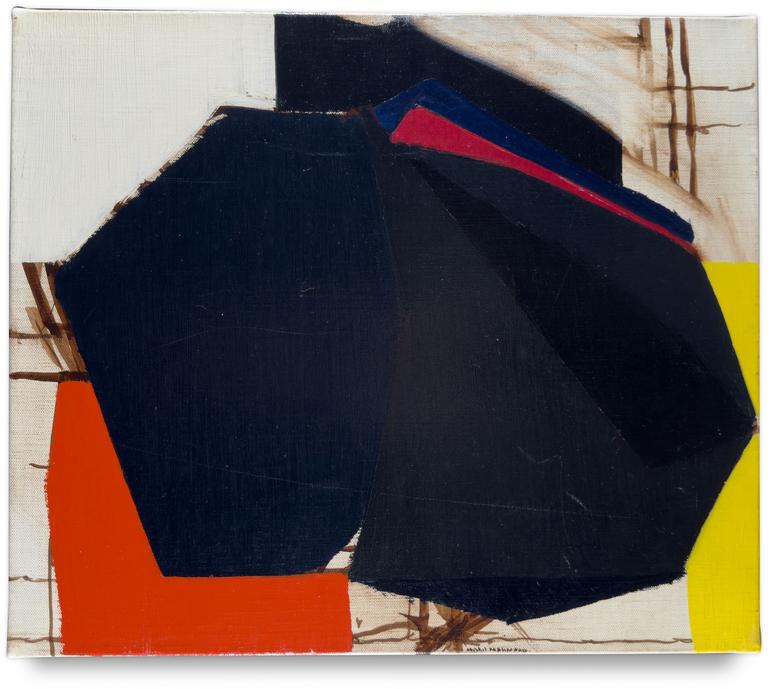 Catalogue raisonné, Michel Mousseau, Rouge noir jaune, 1996