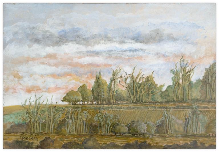 Claude Grobéty, Paysage à l’aube - 2000