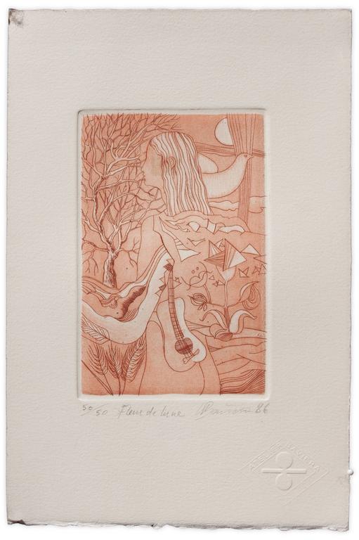 Catalogue raisonné, Henri Baviera, FLEUR DE LUNE — 1986