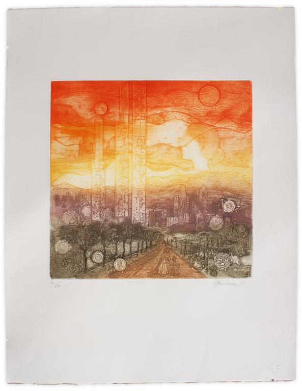 Catalogue raisonné, Henri Baviera, LE COURS DU SOIR — 1982