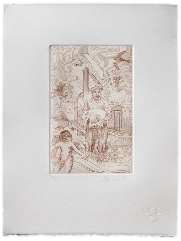 Catalogue raisonné, Henri Baviera, L’HOMME AU MOUTON — 1986