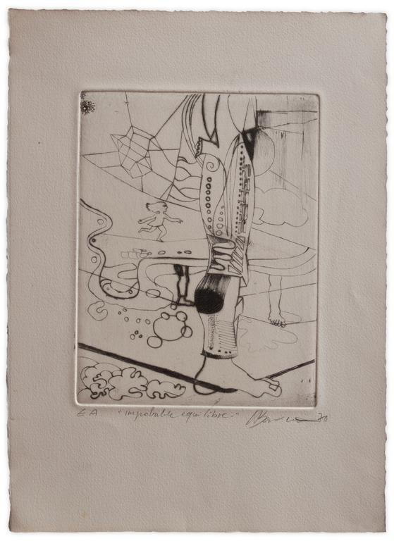 Catalogue raisonné, Henri Baviera, IMPROBABLE ÉQUILIBRE — 1970