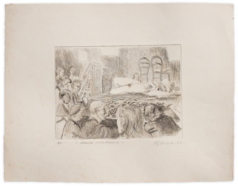 Catalogue raisonné, Henri Baviera, SEANCE ACADEMIE — 1962