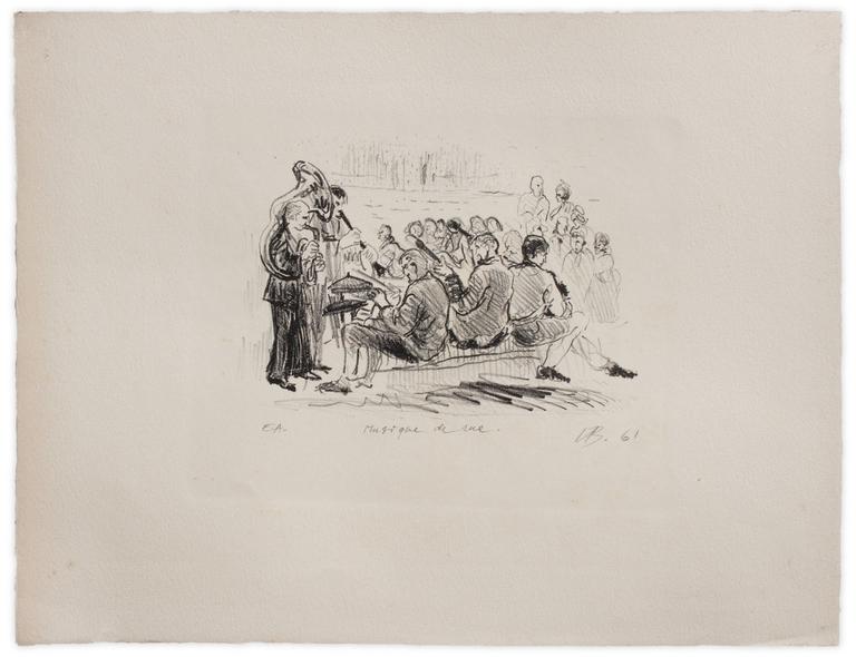 Catalogue raisonné, Henri Baviera, MUSIQUE DE RUE — 1961