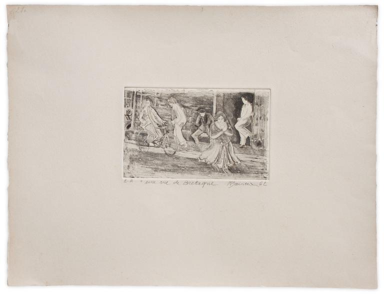 Catalogue raisonné, Henri Baviera, UNE RUE DE BRETAGNE — 1962