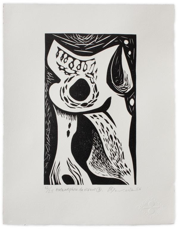 Catalogue raisonné, Henri Baviera, METAMORPHOSE DU VIVANT — 1966